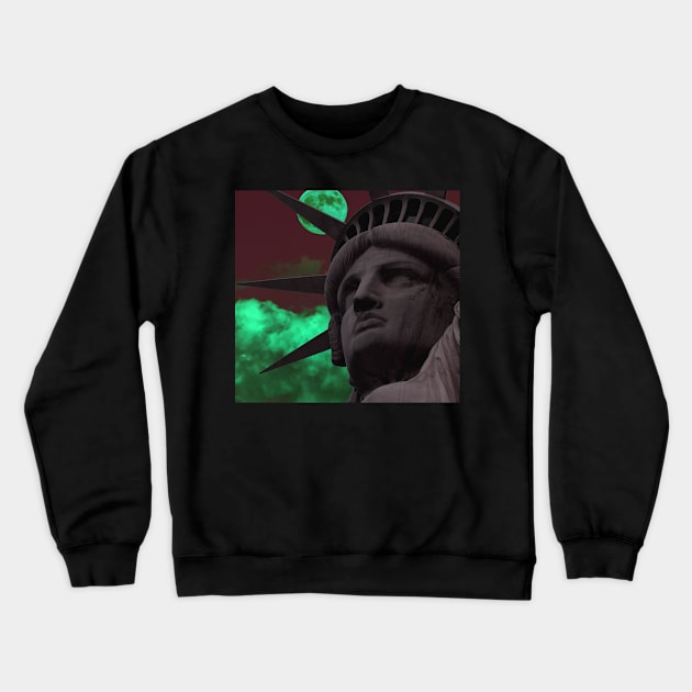 liberty statue Crewneck Sweatshirt by svksesmatamv